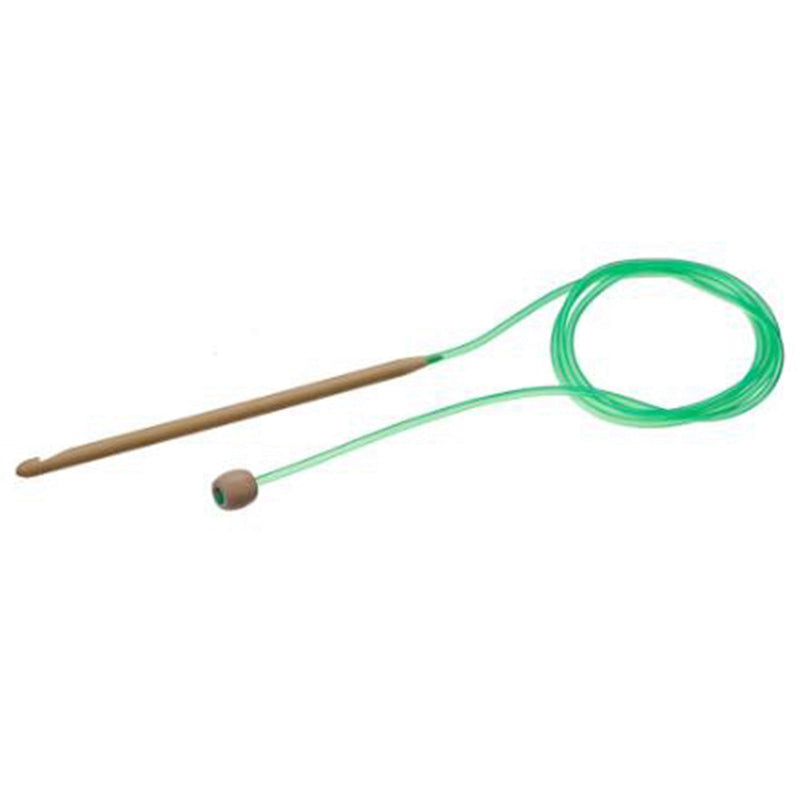 1 Set /12 Pc Natural Bamboo Flexible Afghan Tunisian Carpet Crochet Hooks N