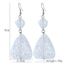 Japanese And Korean Jewelry Fashion Crystal Earrings Personality Crack Geom