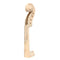 Hand Carved Maple Wood Violin Neck for 4/4 Full Size Violin Parts