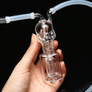 Modern Design 100MM Green Glass Skull Smoking Water Pipe Durable