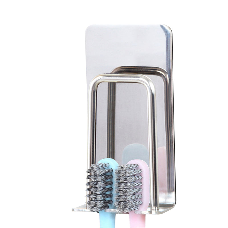 Honana BX Stainless Steel Toothbrush Holder Mug Toothbrush Holder Self-Adhesive Toothbrush Holder