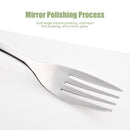 Dinner Forks,12-Piece Stainless Steel Forks Set Mirror Polished Modern Flat