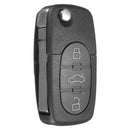 Car Flip Uncut Key Entry Remote Control Fob 4 Button for Audi A4 A6 A8 S4 S6 S8 TT