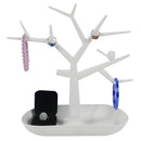 Plastic Bird Tree Jewelry Display Tray Holder Ring Necklace Jewelry Display M8J5