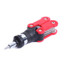 15 In 1 Ratchet Screwdriver Folding Hex Key Wrench Adjustable Handle For Be P1Y7