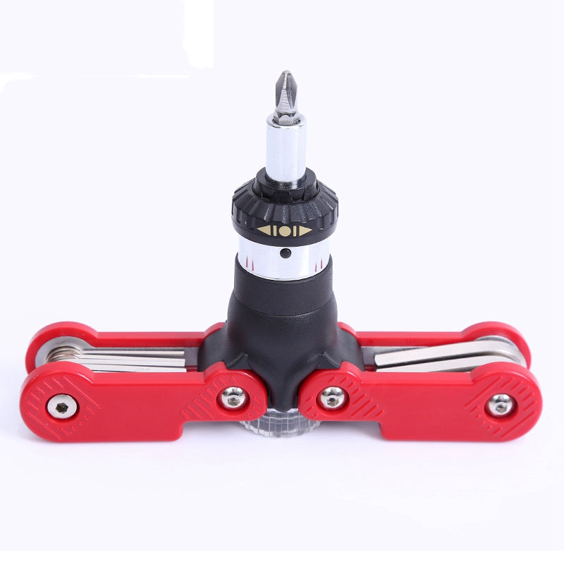 15 In 1 Ratchet Screwdriver Folding Hex Key Wrench Adjustable Handle For Be P1Y7
