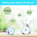 Personal Wearable Air Purifier Necklace/Mini Portable Air Freshner Ionizer/