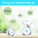 Personal Wearable Air Purifier Necklace/Mini Portable Air Freshner Ionizer/ E8J7