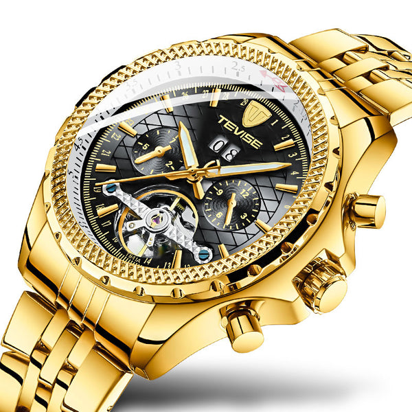 TEVISE T841A Waterproof Calendar Automatic Mechanical Watch Business Style Men Watch