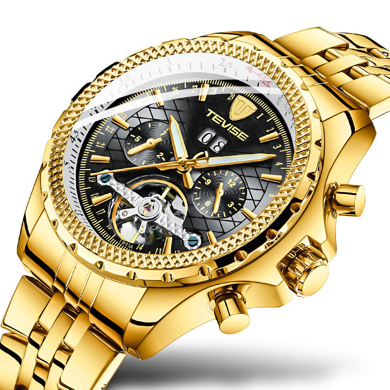TEVISE T841A Waterproof Calendar Automatic Mechanical Watch Business Style Men Watch