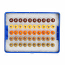 Drillpro 50pcs 0.25-0.45mm Tungsten Carbide Micro PCB Drill Bit Set for PCB Circuit Board