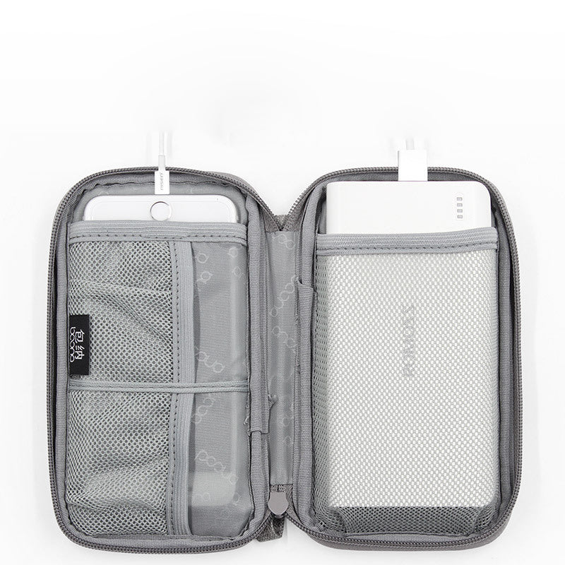 Boona 19cm*10.5cm Single Layer Digital Accessories Storage Bag Travel Bag Power Bank USB Charger Cable Organizer Bag