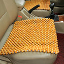 Muzhu Car Seat Cushion Wooden Beads Chair Art Massage Cushion Car Seat Cush Q2M8