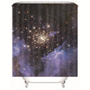 1.8m Waterproof Polyester Fiber Bathroom Shower Curtain Bath Curtains with 12 Hooks