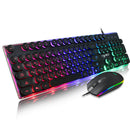 Hxsj V300 Gaming Russian Keyboard And Mouse Combo Set Steampunk Key Cover D
