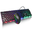 Hxsj V300 Gaming Russian Keyboard And Mouse Combo Set Steampunk Key Cover D