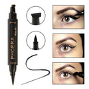 Phoera Makeup Liquid Eyeliner Pencil Quick Dry Waterproof 2 In 1 Eye Liner  H4X7
