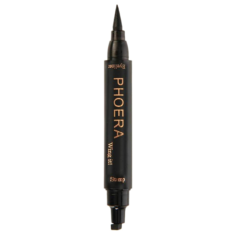 Phoera Makeup Liquid Eyeliner Pencil Quick Dry Waterproof 2 In 1 Eye Liner  H4X7
