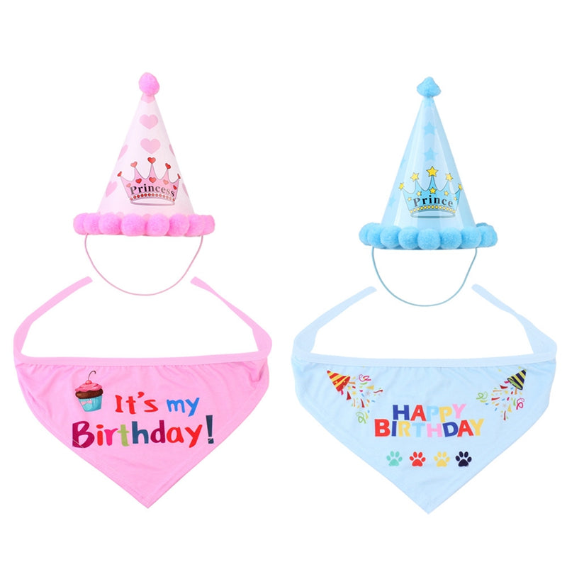 Lovely Dog Birthday Headwear Caps Party Hat Costume Headwear Pet Supplies P B4D6