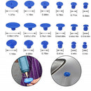 Paintless Dent Repair Tools Set Black Dent Lifter Glue Tabs Auto Body Dent