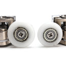 2pcs Zinc Alloy Dual Top Door Rollers Runners for Glass Sliding Shower Doors