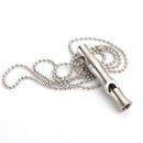 Stainless Steel Whistle Keychain Outdoor Rescue Camping Metal Whistle For T
