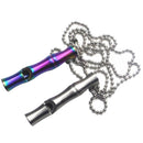 Stainless Steel Whistle Keychain Outdoor Rescue Camping Metal Whistle For T