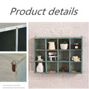 12 Grids Hanging Wooden Wall Shelf Box Display Rack Shelf Storage Home Decorations