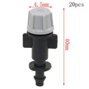 1/4 Inch Gray Atomizing Nozzle With Barbed Greenhouse Misting Watering Irri J7Y6