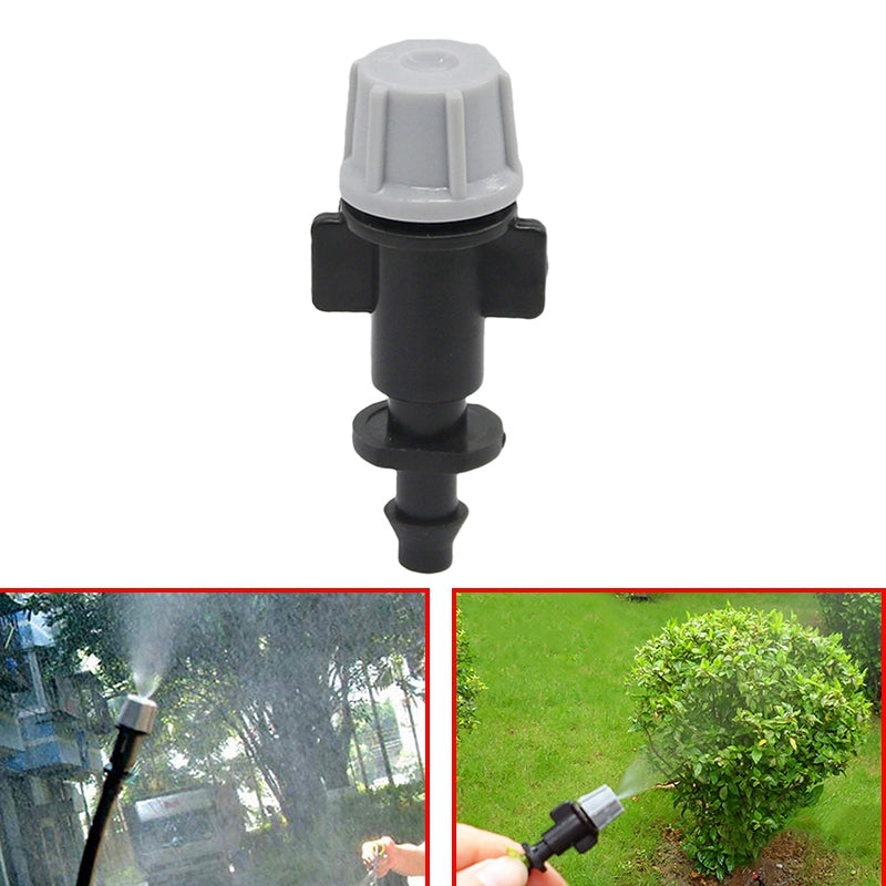 1/4 Inch Gray Atomizing Nozzle With Barbed Greenhouse Misting Watering Irri