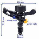 1 Pcs 1/2 Inch Male Thread 360 Degrees Auto-Rotate Two Holes Not Adjustable N7J8