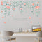 Miico XC9042 Flower Vine Flower Wall Sticker Living Room Bedroom Wall Decoration Sticker DIY Stickers