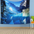 Mountain and Lake Tapestry Wall Hanging Forest Tapestries for Home Wall Decor