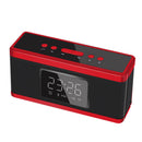 Mini Portable Clock Alarm Clock Subwoofer Bluetooth Small Stereo Dual Speak