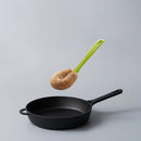 Natural PP+Coconut Brown Silk Non-Stick Oil Long Handle Pot Brush Dish Wash V4Y6