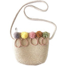 Girls Shoulder Bag Straw Rattan Weave Crossbody Bag For Baby Girls Best(Bei