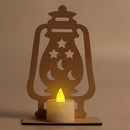 Ramadan Wooden Eid Mubarak Decoration Moon Islam Mosque Muslim Wooden Plaqu K8V6