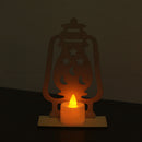 Ramadan Wooden Eid Mubarak Decoration Moon Islam Mosque Muslim Wooden Plaqu K8V6