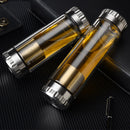 400Ml Business Type Water Bottle Glass Bottle With Stainless Steel Tea Infu