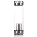 400Ml Business Type Water Bottle Glass Bottle With Stainless Steel Tea Infu