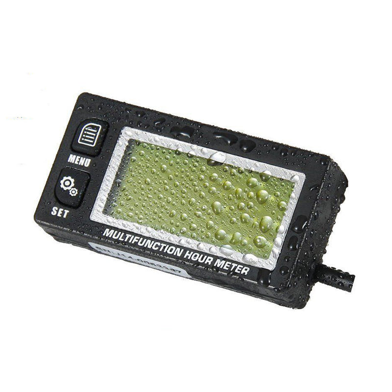 Digital Screen Motorcycle Inductive Tachometer With Hour Meter Voltmeter