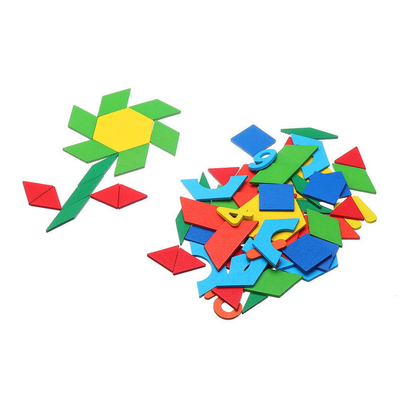 250Pcs Wood Blocks Kits Early Bright Education Puzzle Toys Jigsaw Puzzle Toy Toddler Gifts