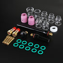 29Pcs TIG Welding Accessories Torch Stubby Gas Slot Glass Cup for WP-17/18/26