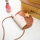 Korean Version Of Color Matching Oval Ladies Shoulder Mobile Phone Bag StarsW4F9