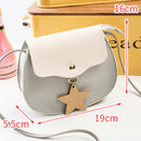 Korean Version Of Color Matching Oval Ladies Shoulder Mobile Phone Bag StarsW4F9