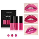 Lamuseland 3Pcs/Set Travel Suit Waterproof Long-Lasting Matte Mini Lipstick A7T1