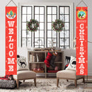 Christmas Banner Curtain Christmas Curtain Decorations