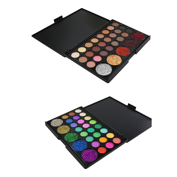 Popfeel 29 Color Eye Shadow Palette Glitter Waterproof Long-Lasting Make Up O1U9