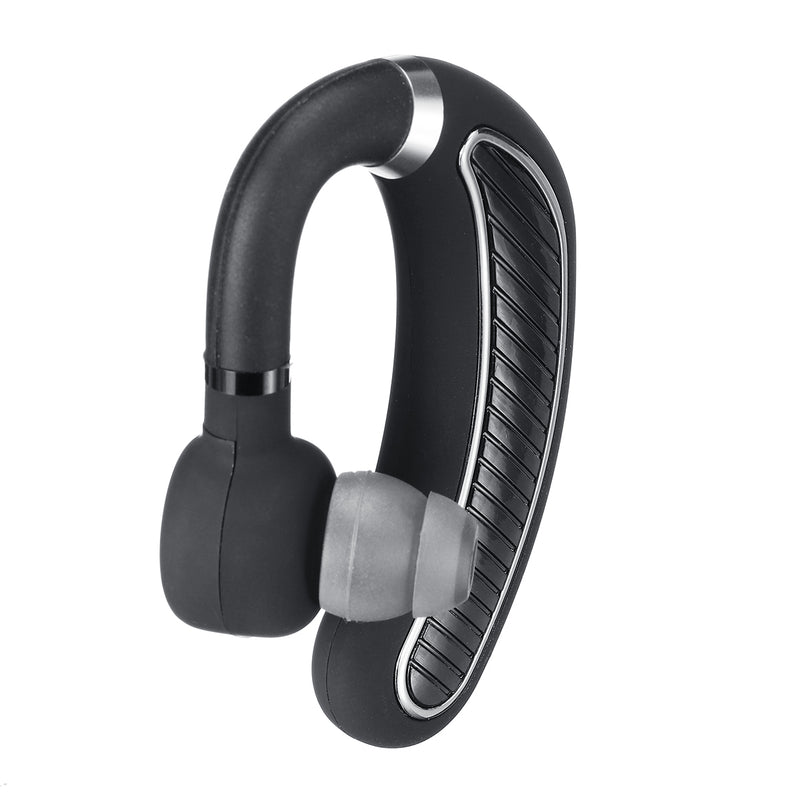 Portable Lightweight Single Wireless bluetooth 5.0 Earhook Noise Cancelling Earphone Headphone with Mic