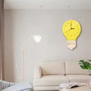 Room Decoration Digital Clock Nordic Style Light Bulb Wall Clock Home Life MQ7A4